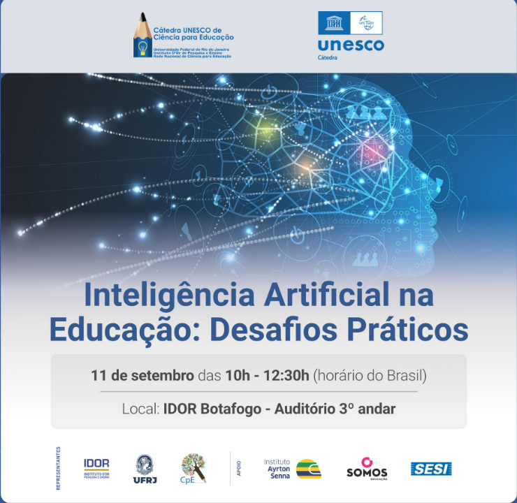 Webinário da Cátedra Unesco destaca os desafios do uso da inteligência artificial na Educação
