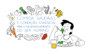 Comida saudável é essencial para o desenvolvimento do ser humano